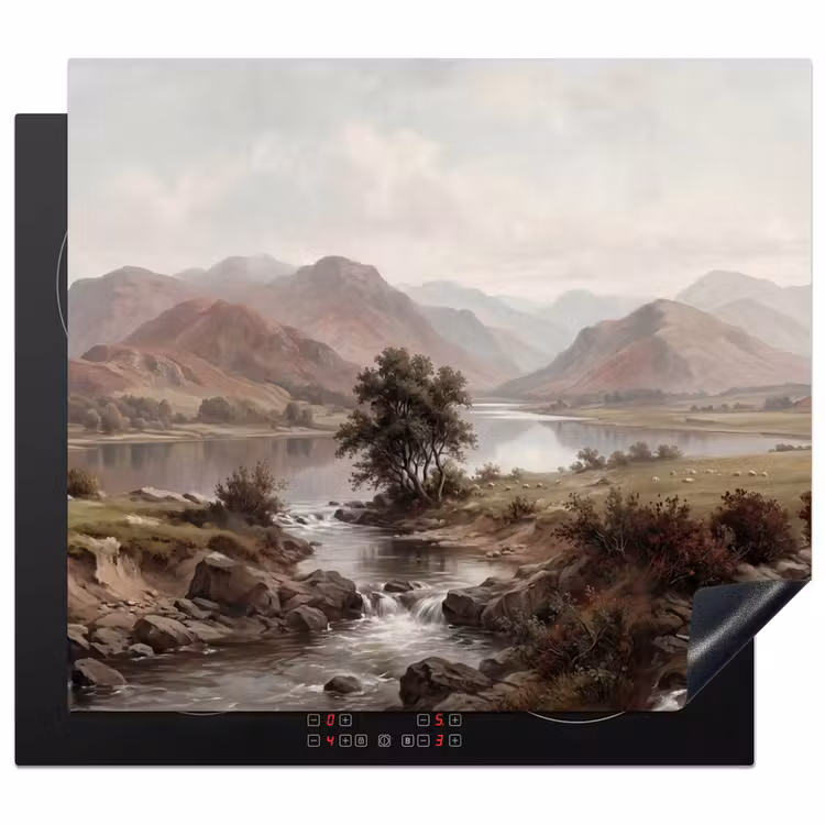 Protector de inducción - Paisaje de montaña - Lago - Montañas - Valle - Clásico — 1