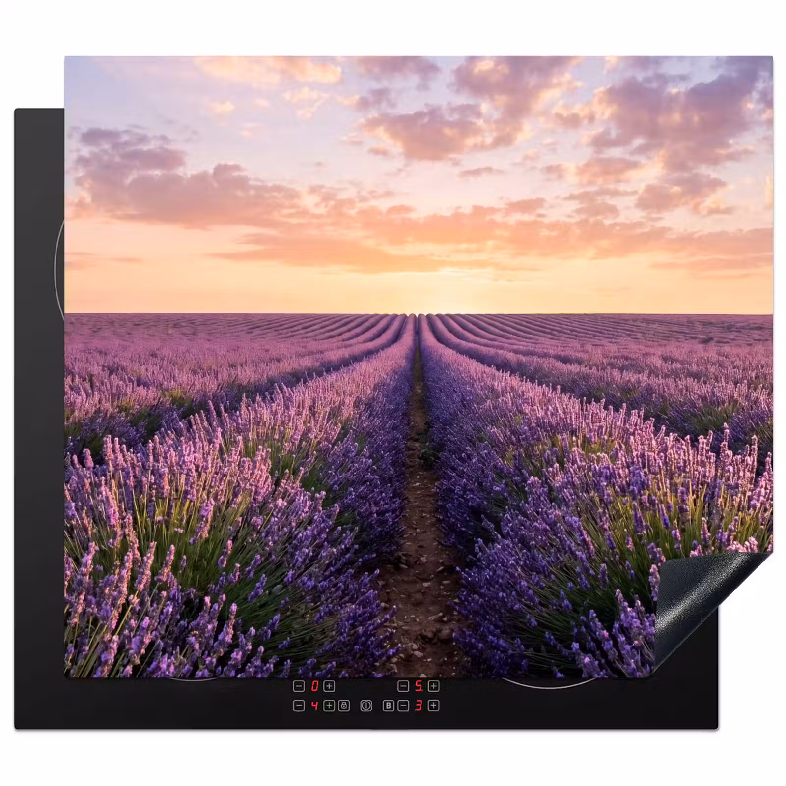 Protector de inducción - Paisaje - Campo de lavanda - Morado — 1