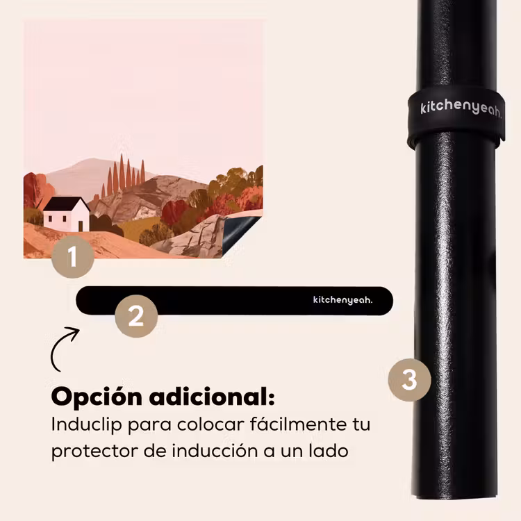 Protector de inducción - Paisaje de colinas - Gráfico - Terracota — 8