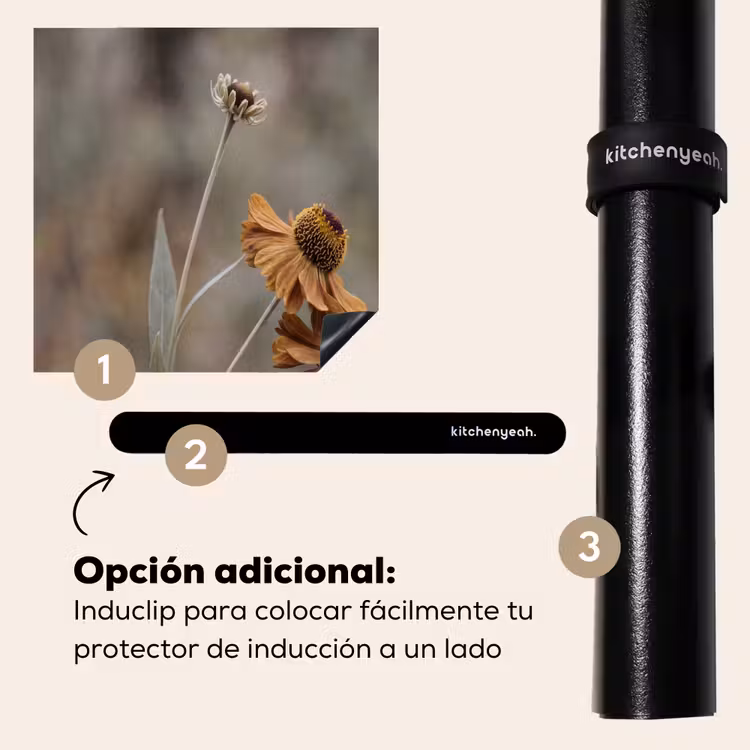 Protector de inducción - Sombrero para el sol - Flores secas - Amarillo - Cálido — 8