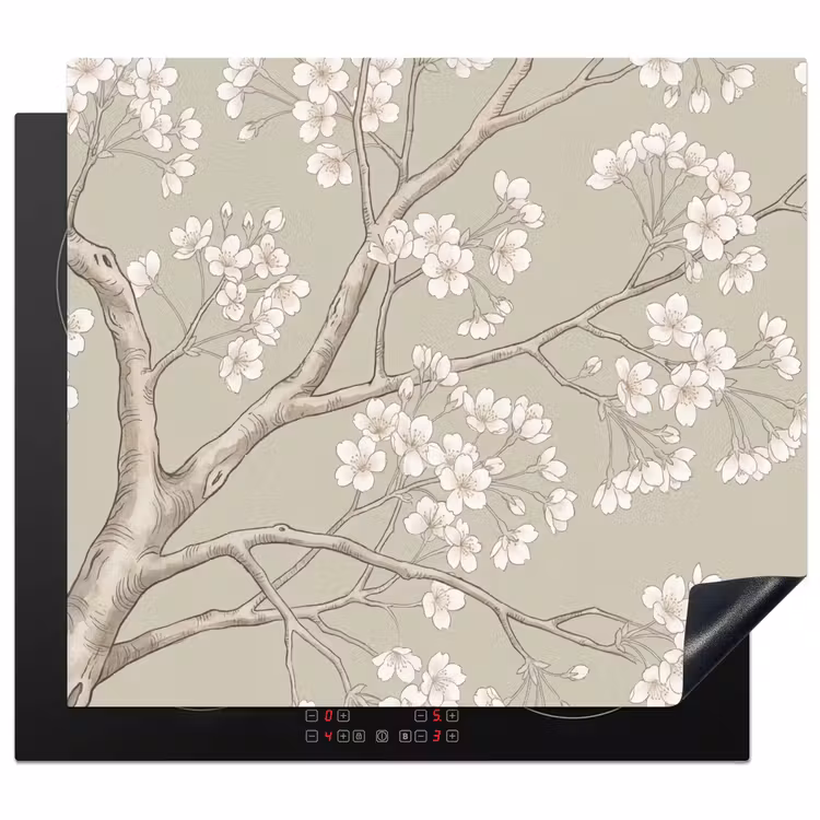 Protector de inducción - Serene - Flor - Blanco — 1