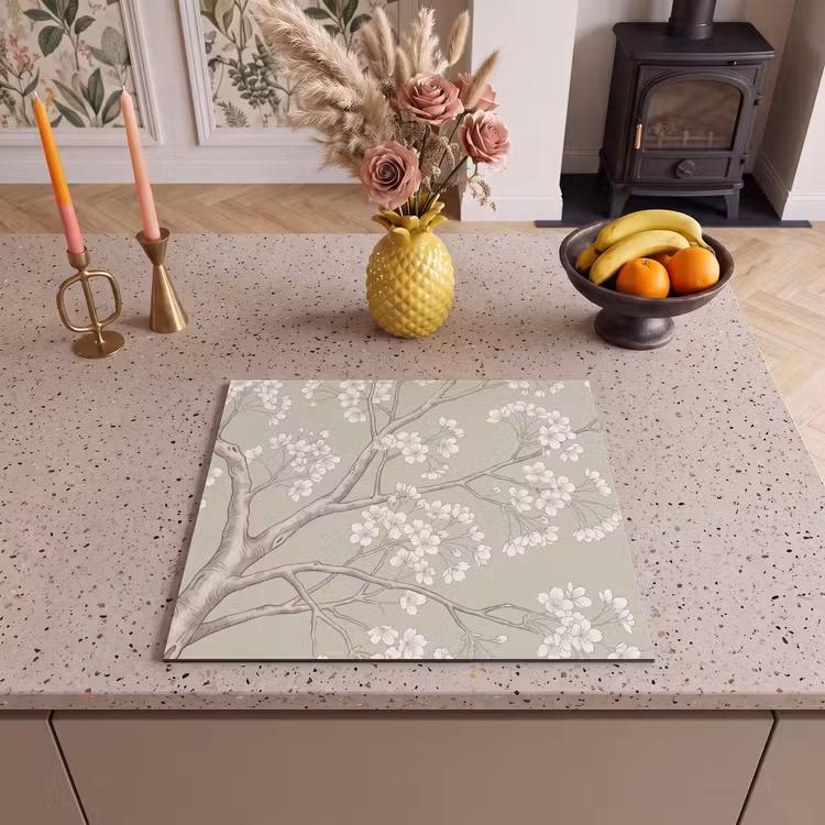 Protector de inducción - Serene - Flor - Blanco — 3