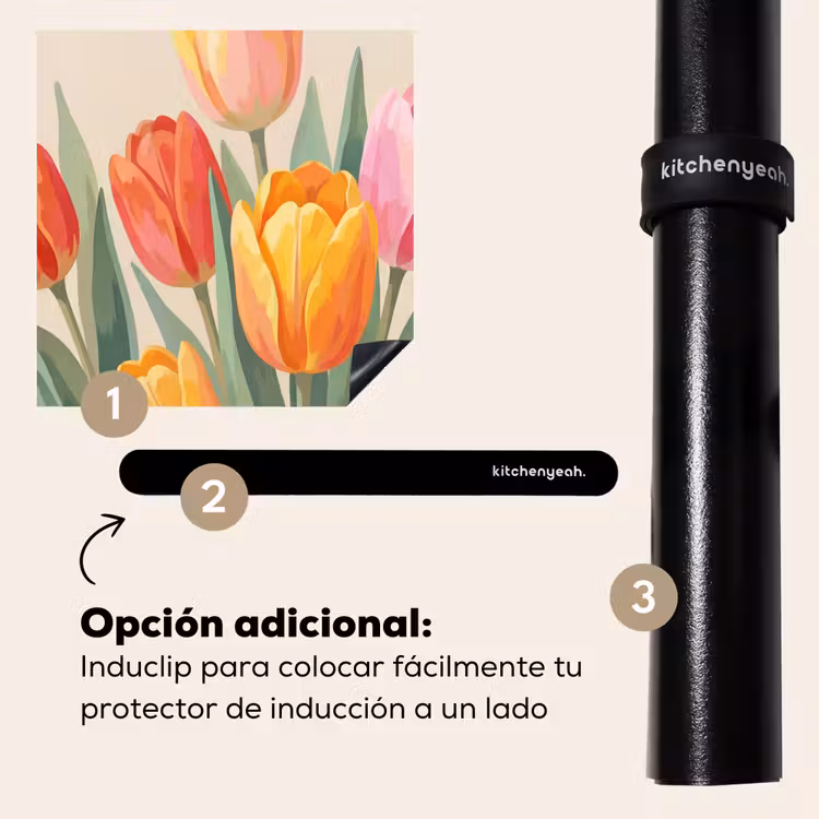 Protector de inducción - Tulipanes - Abstracto - Colorido — 8