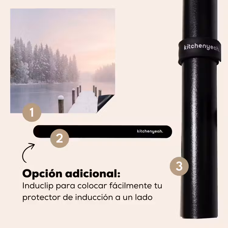 Protector de inducción - Embarcadero - Lago - Niebla - Invierno - Sereno — 8