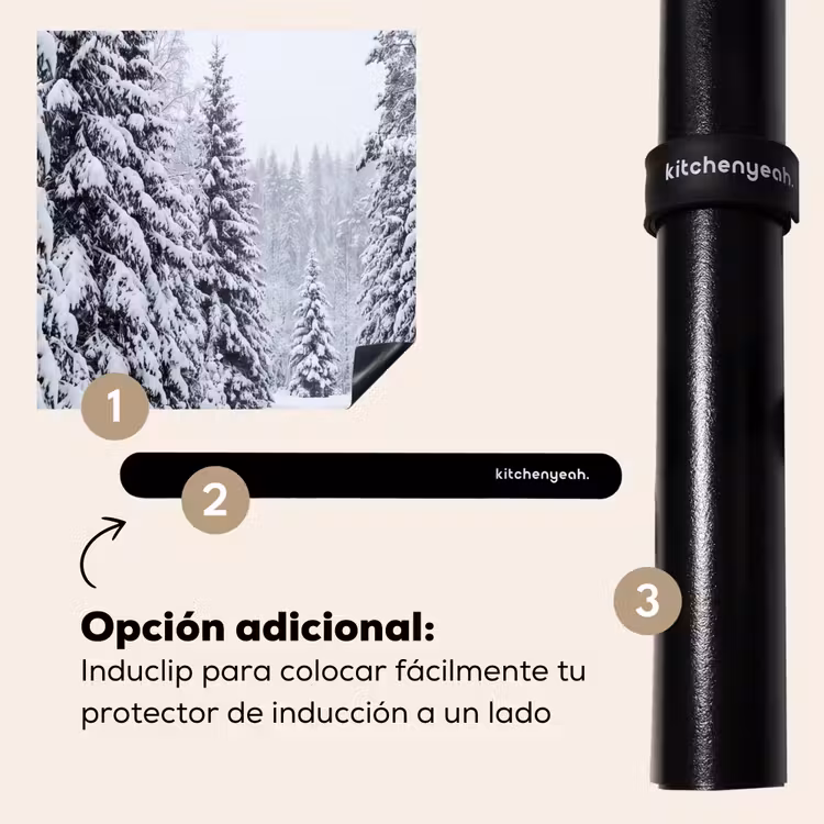 Protector de inducción - Bosque - Invierno - Nieve - Sendero - Naturaleza — 8