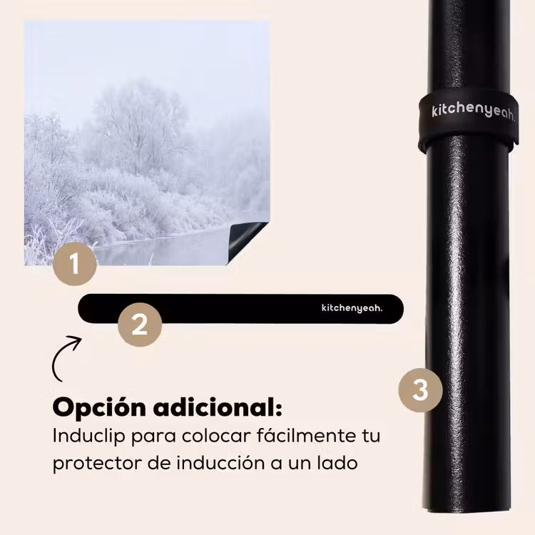 Protector de inducción - Río - Nieve - Bosque - Invierno - Paisaje — 8
