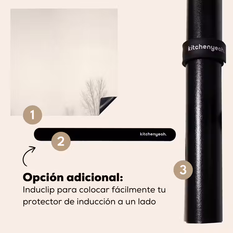 Protector de inducción - Árbol - Niebla - Nieve - Invierno - Minimalista — 8