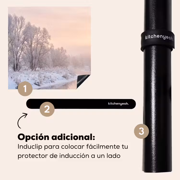 Protector de inducción - Río - Invierno - Paisaje - Nieve - Amanecer — 8