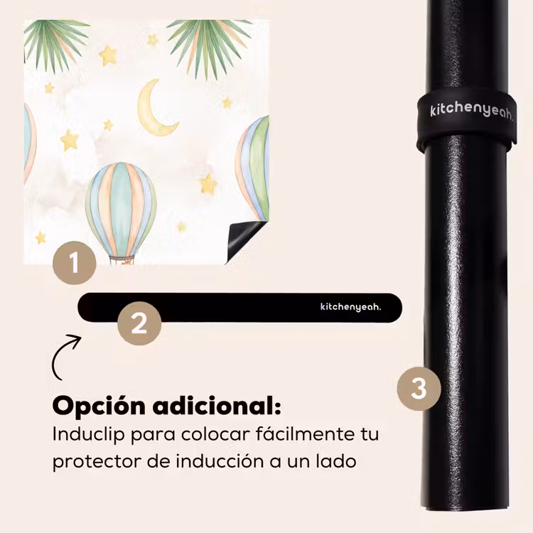 Protector de inducción - Acuarela - Globos aerostáticos - Pastel — 8
