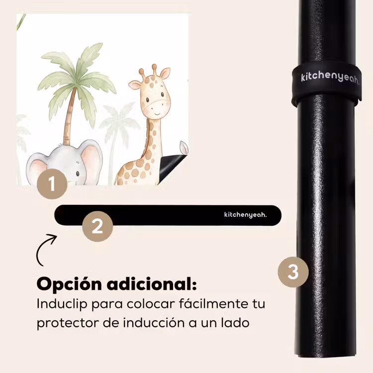 Protector de inducción - Animales - Selva - Pastel — 8