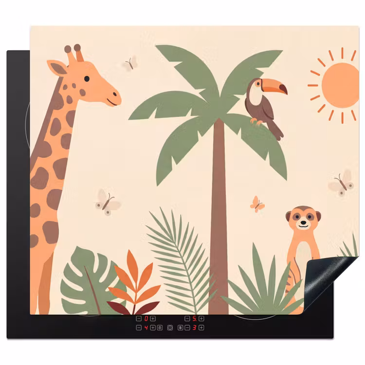 Protector de inducción - Animales - Tropical - Safari - Colorido — 1