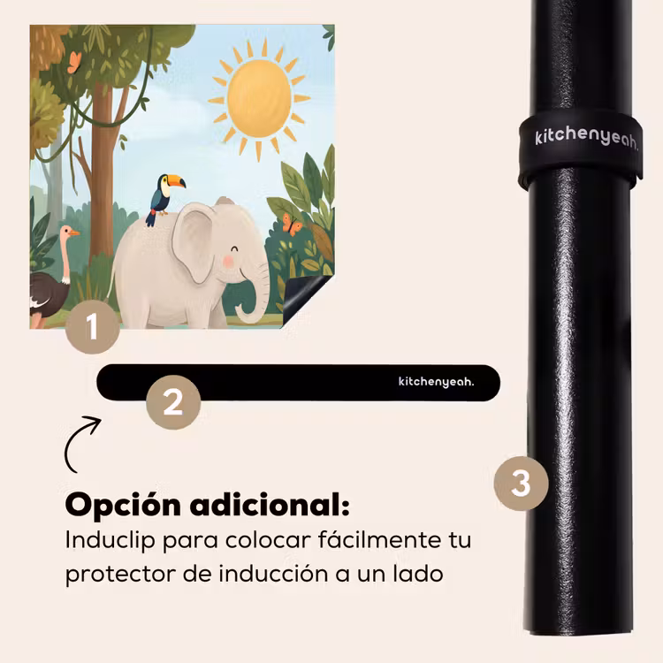 Protector de inducción - Selva - Oasis - Animales - Colorido — 8