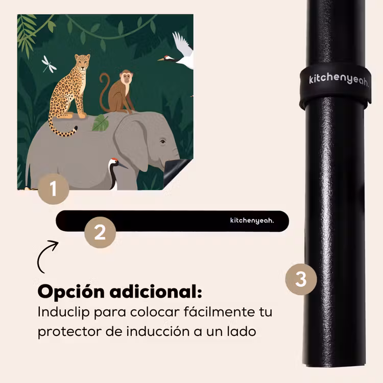 Protector de inducción - Tropical - Selva - Verde — 8