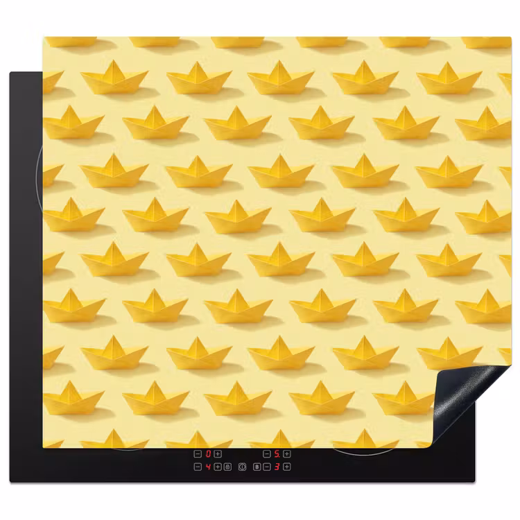 Protector de inducción - Barquitos - Origami - Manualidades - Amarillo — 1