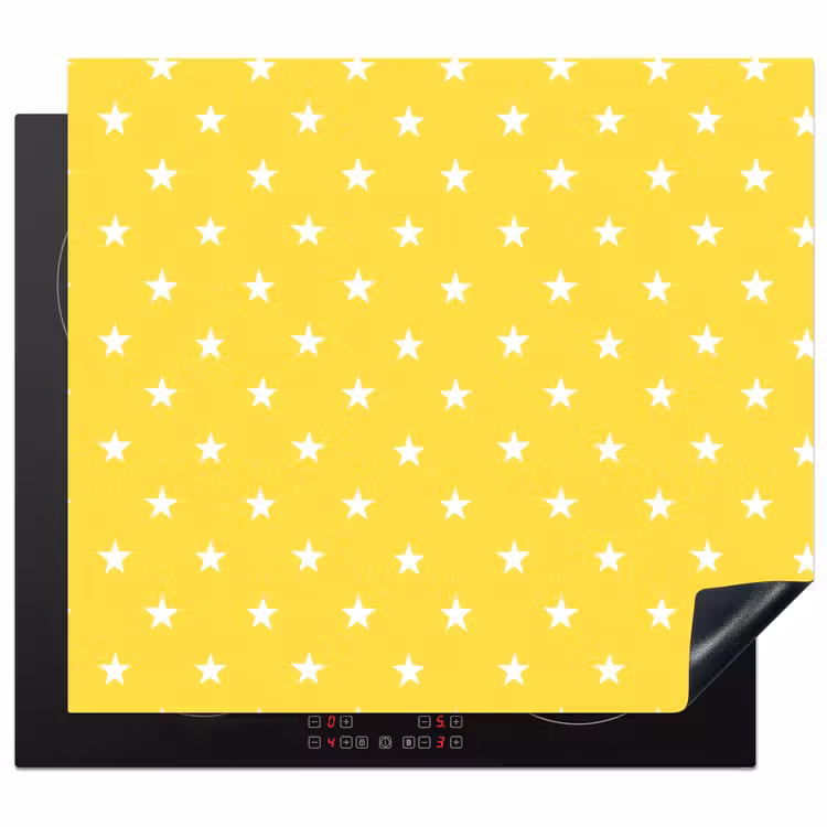 Protector de inducción - Estrellas - Estampado - Minimalista - Amarillo — 1