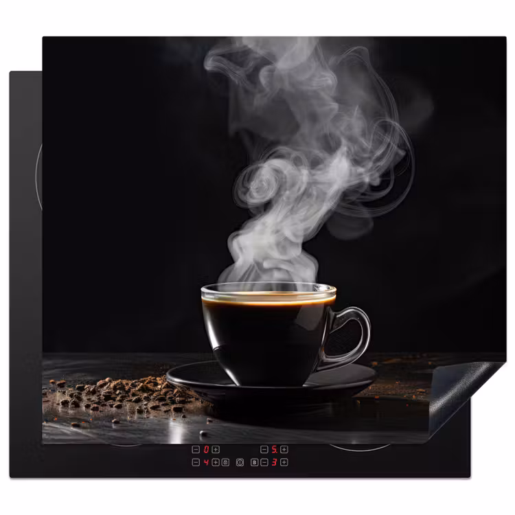 Protector de inducción - Café - Negro - Granos - Caliente - Taza — 1