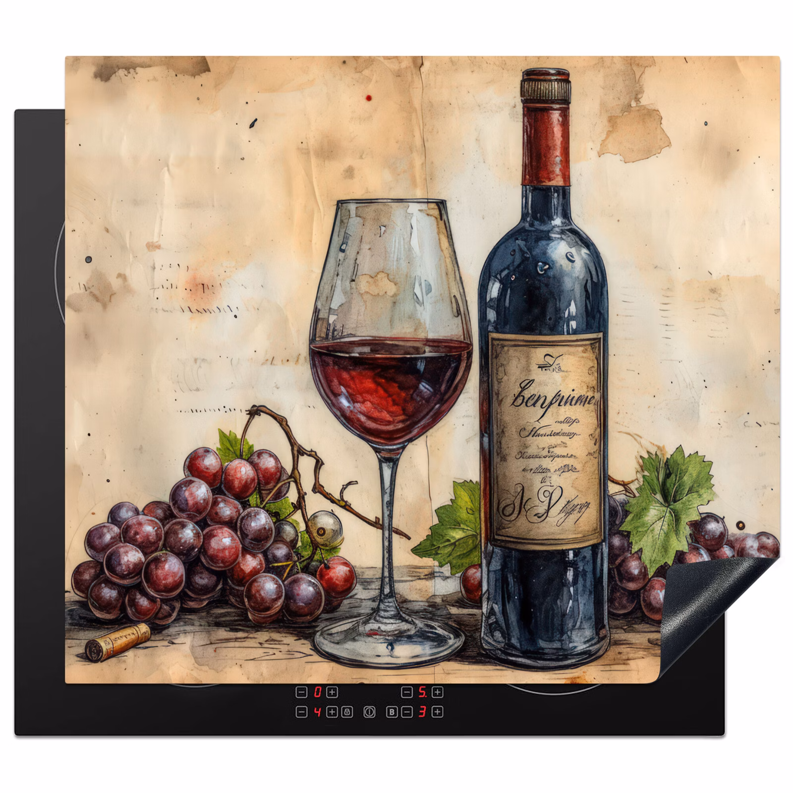Protector de inducción - Vino - Uva - Bebida - Copa de vino - Fruta — 1