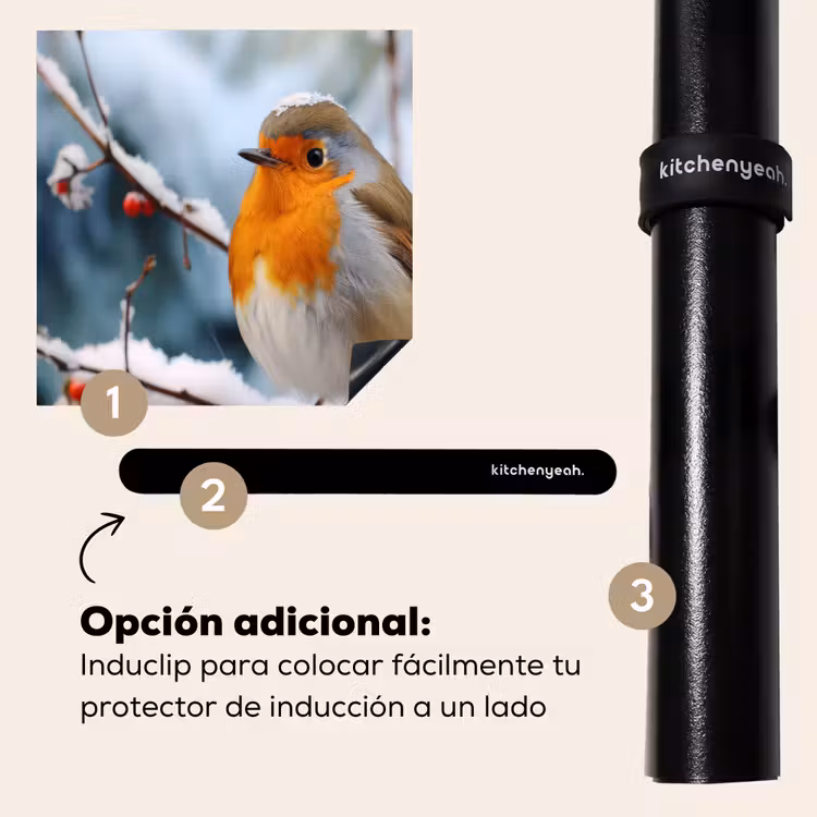 Protector de inducción - Petirrojo - Invierno - Nieve - Pájaro - Naturaleza — 8