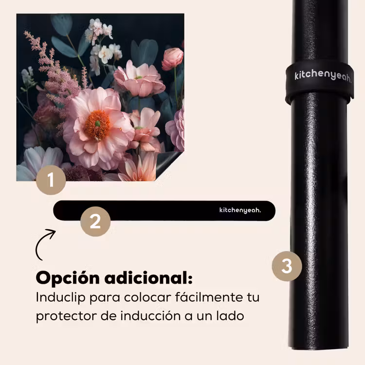Protector de inducción - Flores - Colorido - Rosa - Plantas — 8