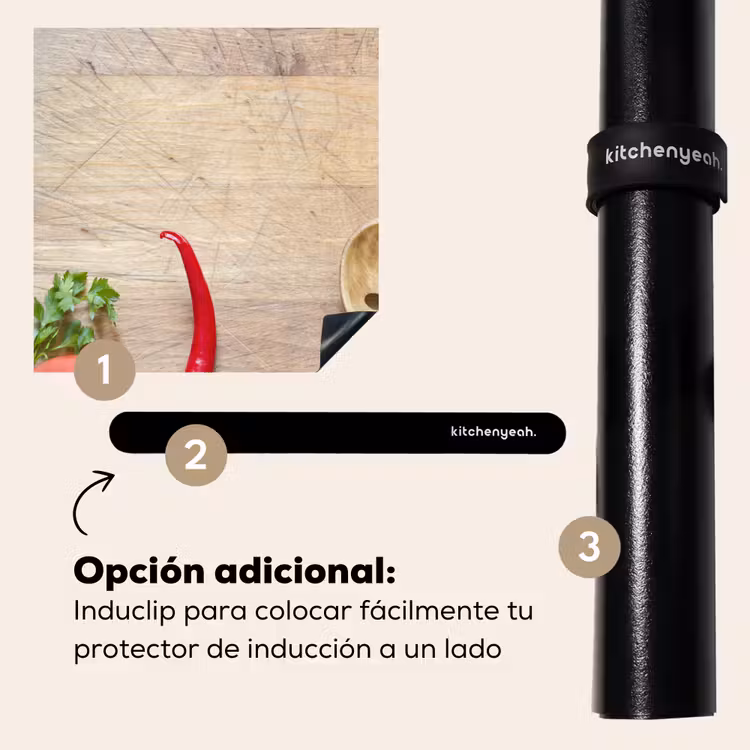 Protector de inducción - Vegetal - Textura de madera - Cucharón - Smiley - Tomate — 8
