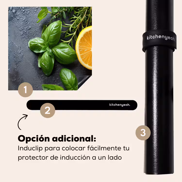 Protector de inducción - Frutas - Gris - Hormigón - Naranja - Plantas — 8