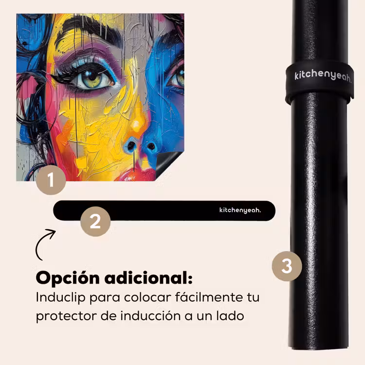 Protector de inducción - Graffiti - Mujer - Colorido - Arte callejero - Arte pop — 8