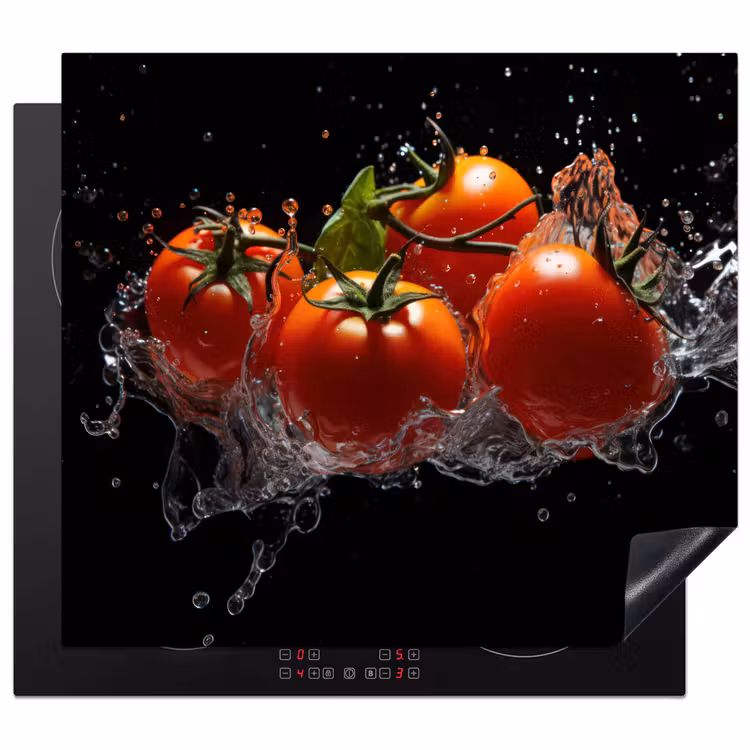 Protector de inducción - Tomate - Negro - Agua - Rojo - Verdura — 1