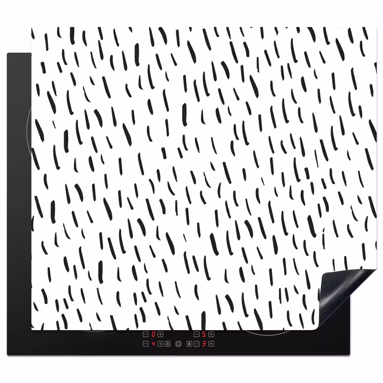 Protector de inducción - Le strisce zebrate del minimalismo — 1