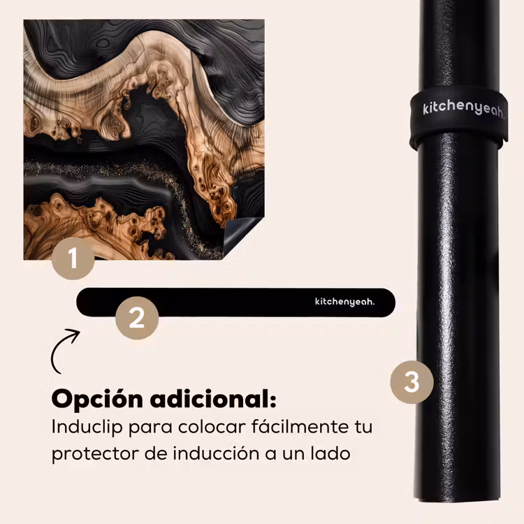 Protector de inducción - Fiumi di legno e resina — 8