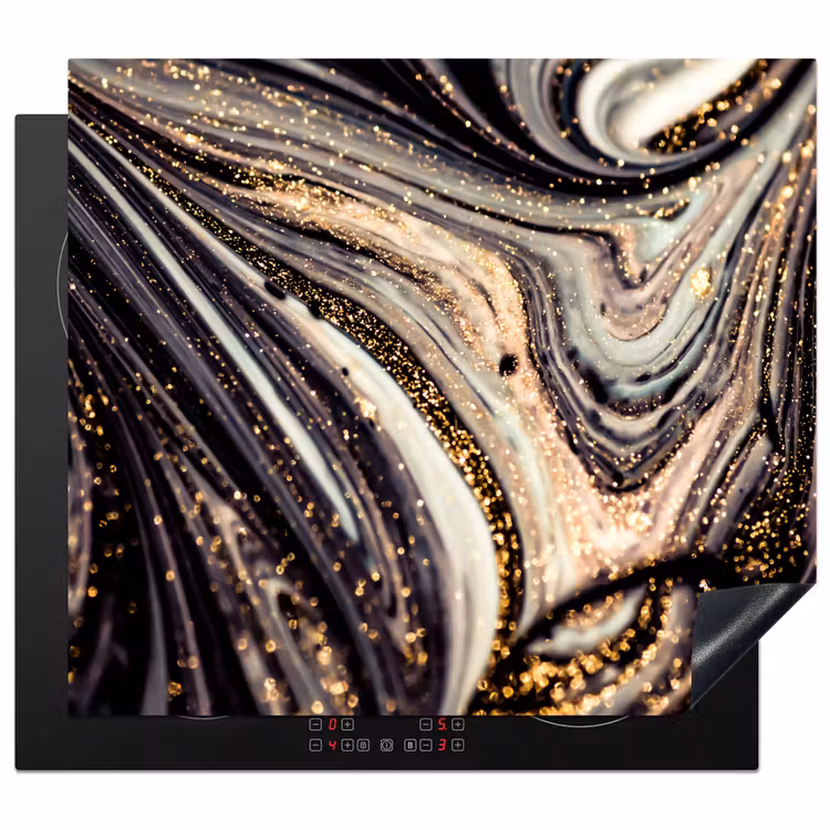 Protector de inducción - Onde cosmiche con polvere di stelle dorata — 1