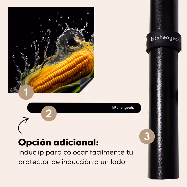 Protector de inducción - Mais - Ortaggi - Piante - Nero - Acqua — 8