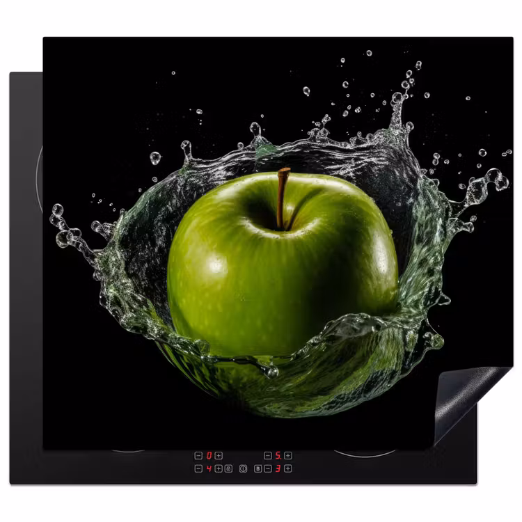 Protector de inducción - Mela - Verde - Frutta - Acqua - Nero — 1