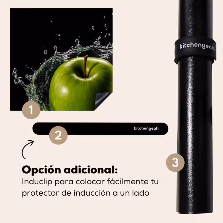 Protector de inducción - Mela - Verde - Frutta - Acqua - Nero — 8