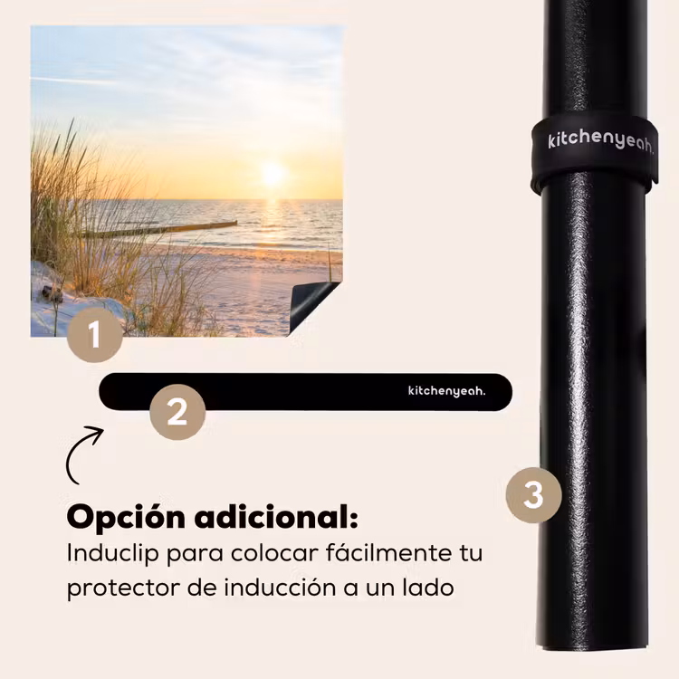 Protector de inducción - Tramonto sulla spiaggia con il Tallgrass — 8