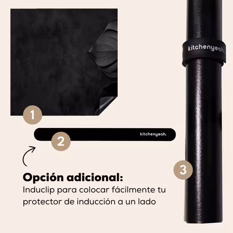 Protector de inducción - Nero - Foglie - Monstera — 8