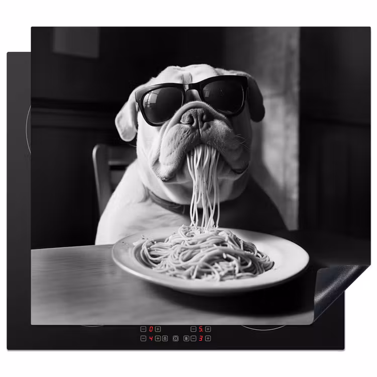 Protector de inducción - Cane - Bulldog - Occhiali - Duro - Animali — 1