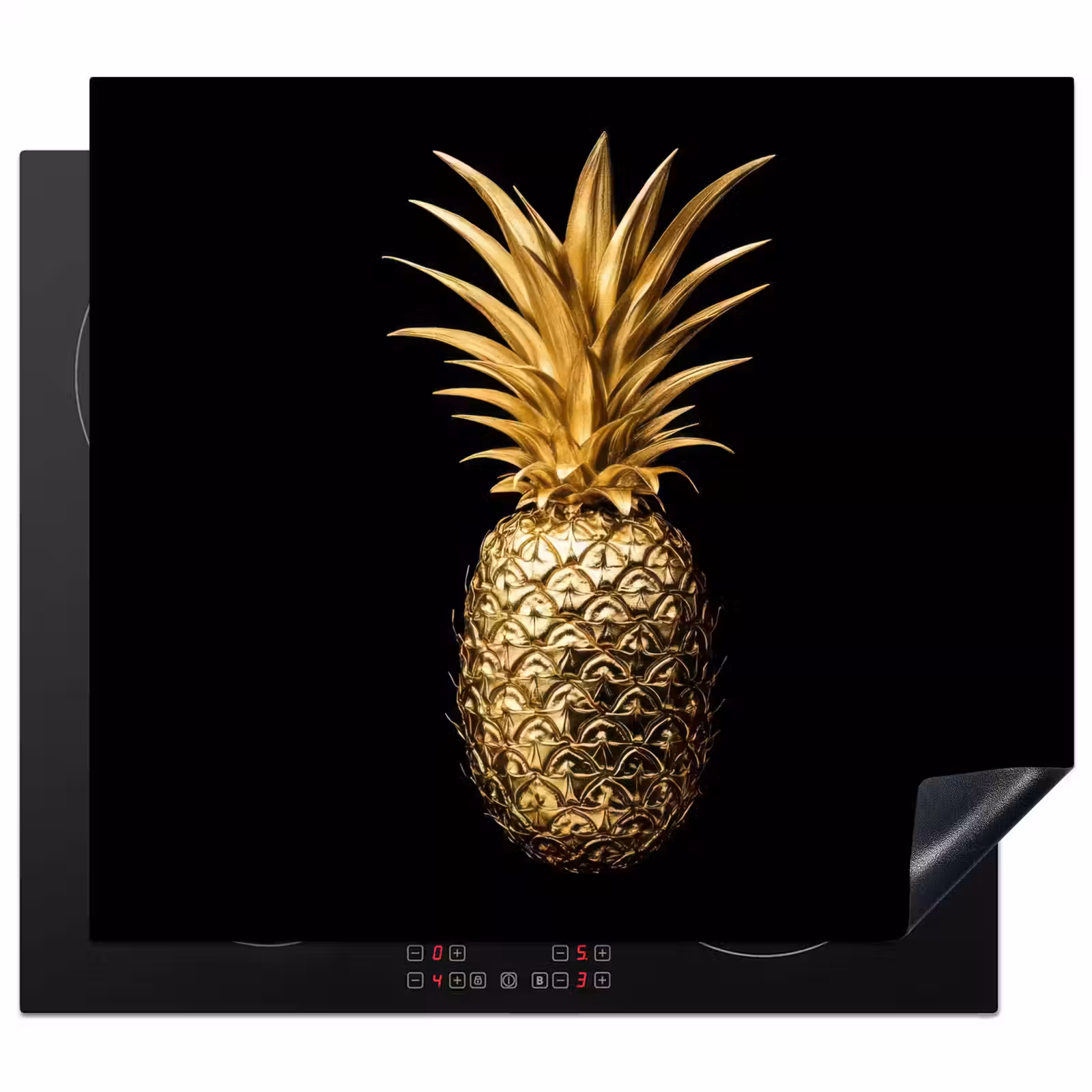 Protector de inducción - Ananas - Nero - Oro - Lusso — 1