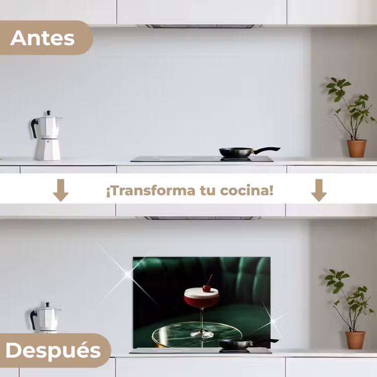 Salpicaderos de cocina - Cereza - Cóctel - Rojo - Mármol — 7
