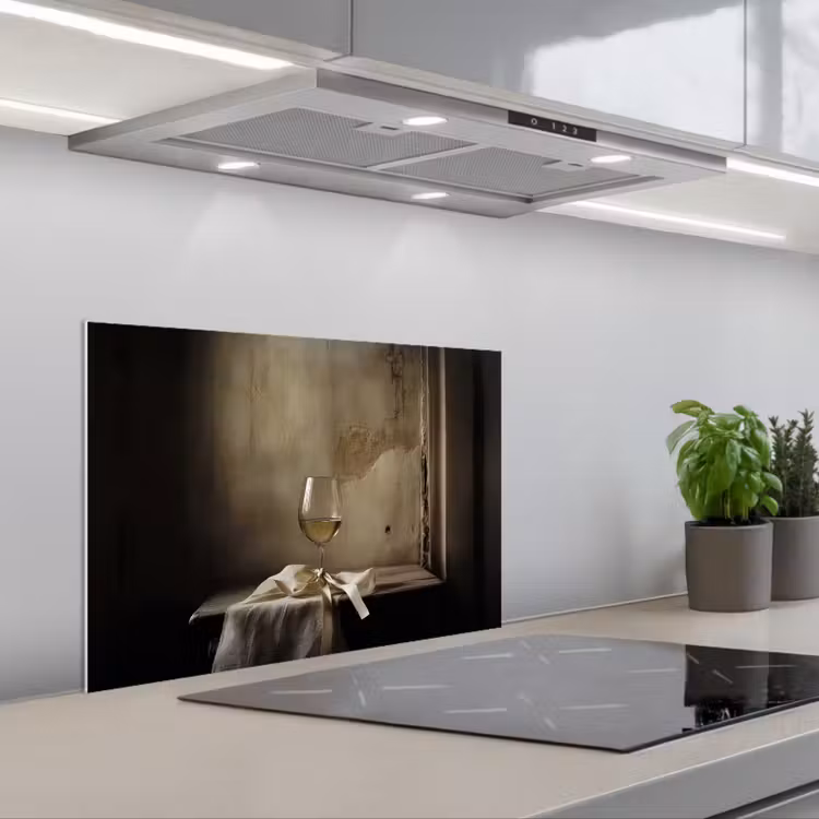 Salpicaderos de cocina - Lazo - Beige - Blanco - Vino — 1
