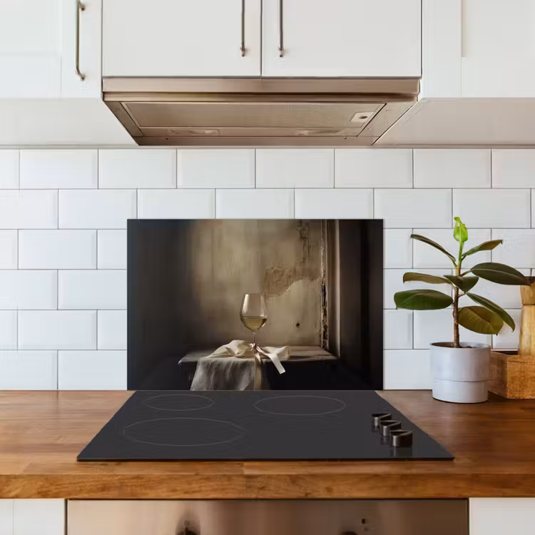 Salpicaderos de cocina - Lazo - Beige - Blanco - Vino — 3