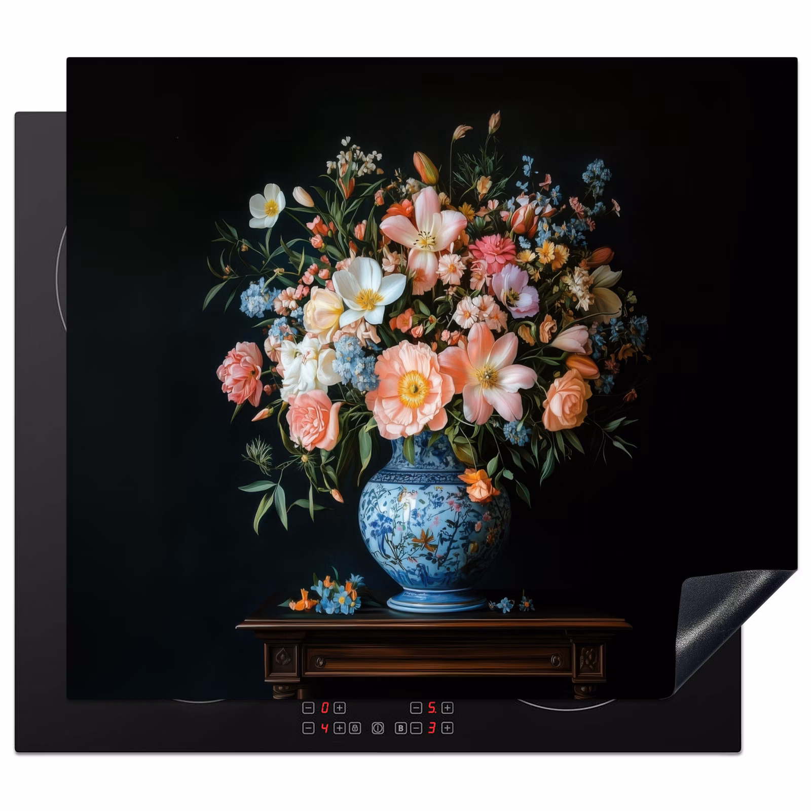 Protector de inducción - Rosa - Fiori - Vaso - Colori — 1