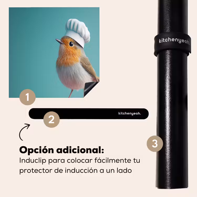 Protector de inducción - Pettirosso - Uccello - Cappello da cuoco - Piedistallo — 8