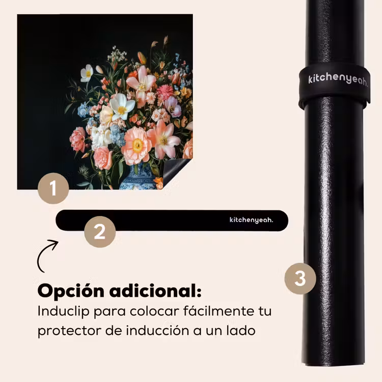 Protector de inducción - Rosa - Fiori - Vaso - Colori — 8
