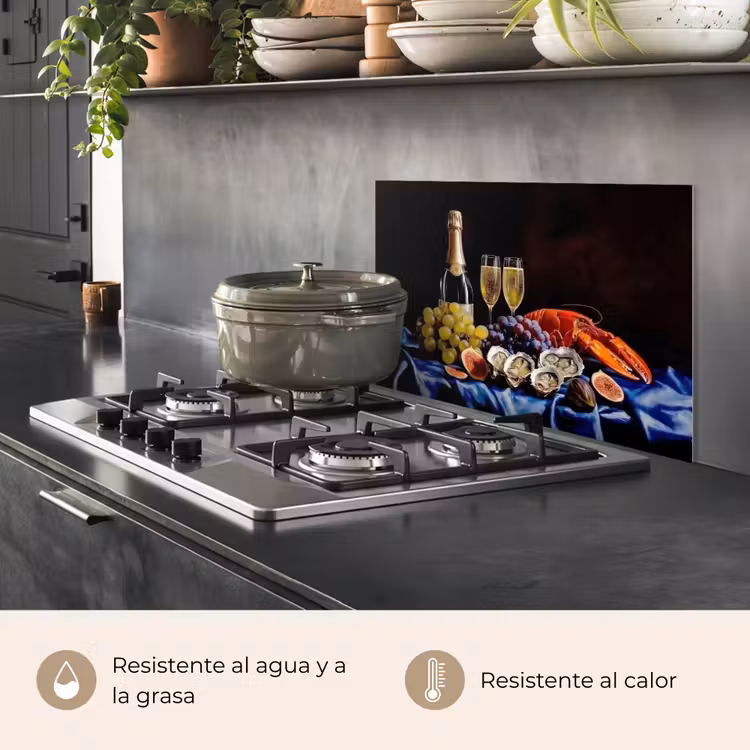 Salpicaderos de cocina - Champán - Lujo - Ostras — 2