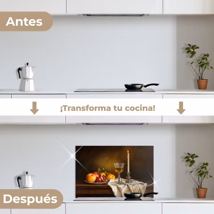 Salpicaderos de cocina - Fruta - Bodegón - Vino - Vela — 7