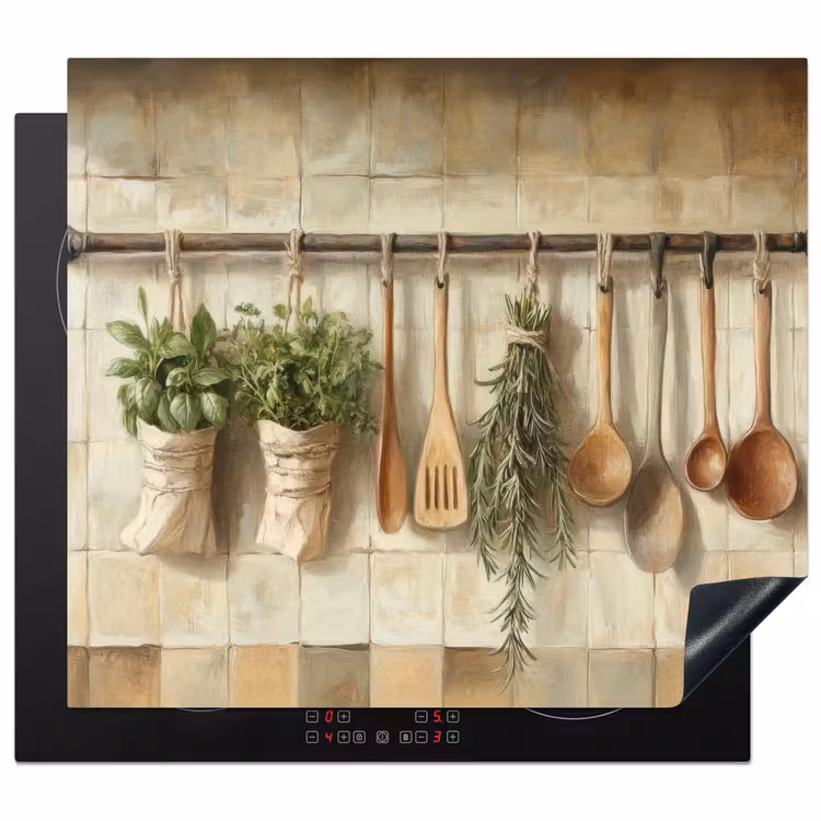 Protector de inducción - Legno - Utensili da cucina - Natura morta - Piastrelle — 1