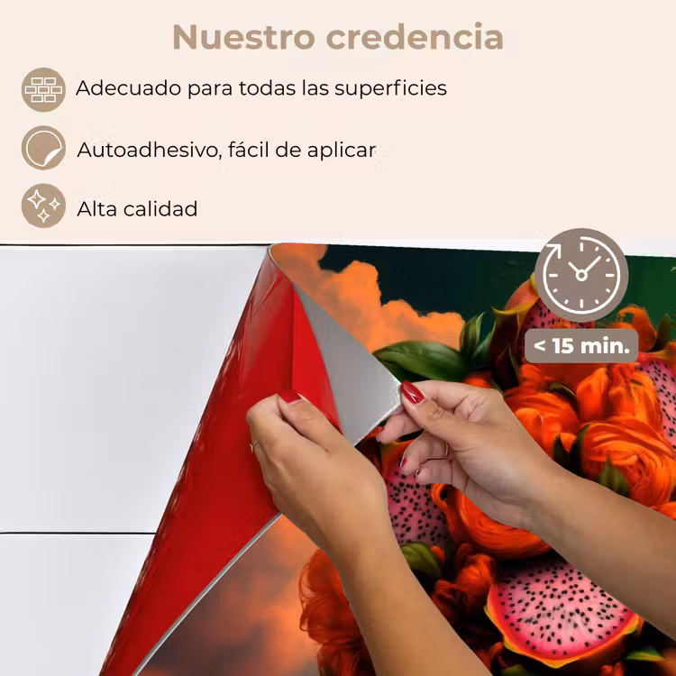 Salpicaderos de cocina - Mujer - Bebidas de frutas - Rosas — 4