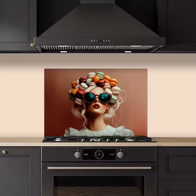 Salpicaderos de cocina - Mujer - Macarrones - Gafas — 5