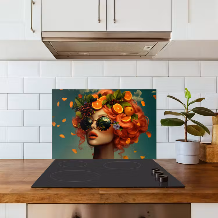 Salpicaderos de cocina - Mujer - Naranja - Baya - Naranja — 3