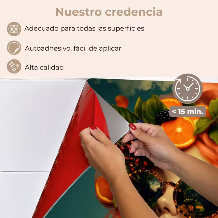 Salpicaderos de cocina - Mujer - Naranja - Baya - Naranja — 4